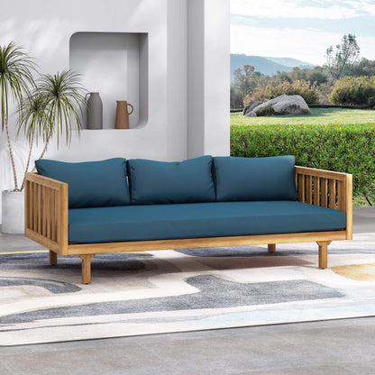 Alora 3-Seater Acacia Wood Daybed Sofa With Water-Resistant Cushions (SAK65773)