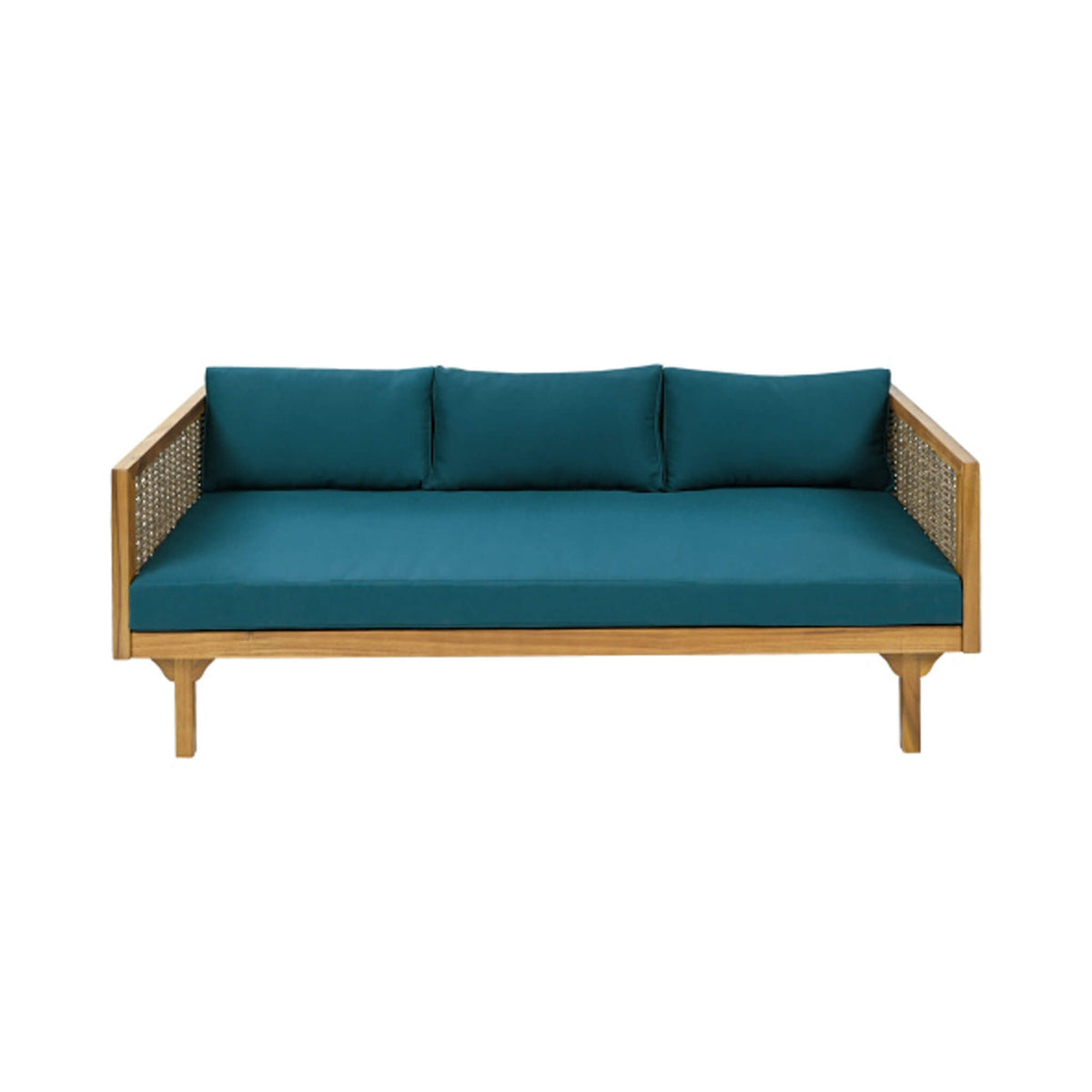 Alora 3-Seater Acacia Wood Daybed Sofa With Water-Resistant Cushions (SAK65773)