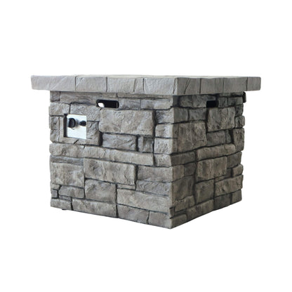 Alora 30-Inch Modern Outdoor 40K BTU Steel Frame Propane Fire Table With Lava Rocks (SAK12756)