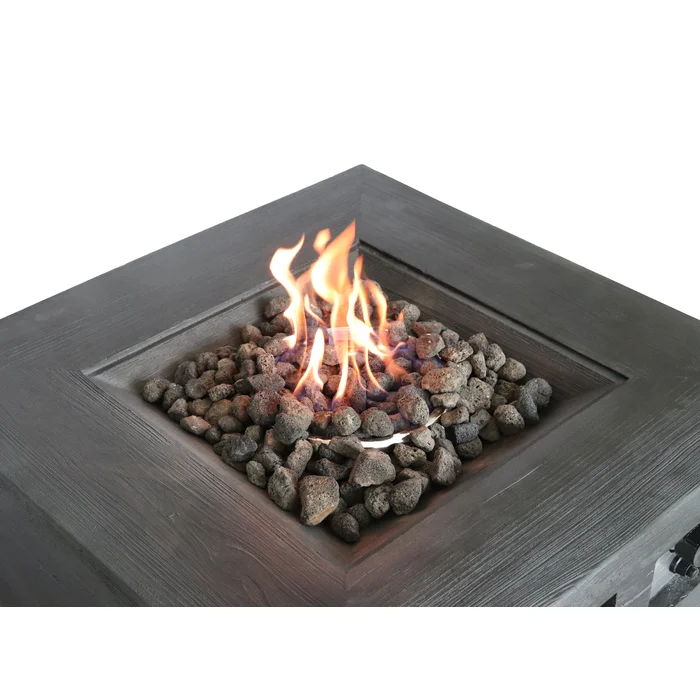 Fibre Reinforced Propane / Natural Gas Fire Pit Table - Charcoal
