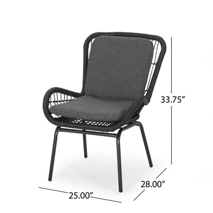 Mccaskill Patio Chair with Cushions (Set of 2)