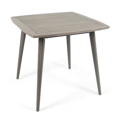 Outdoor Square Acacia Wood Table with Straight Legs