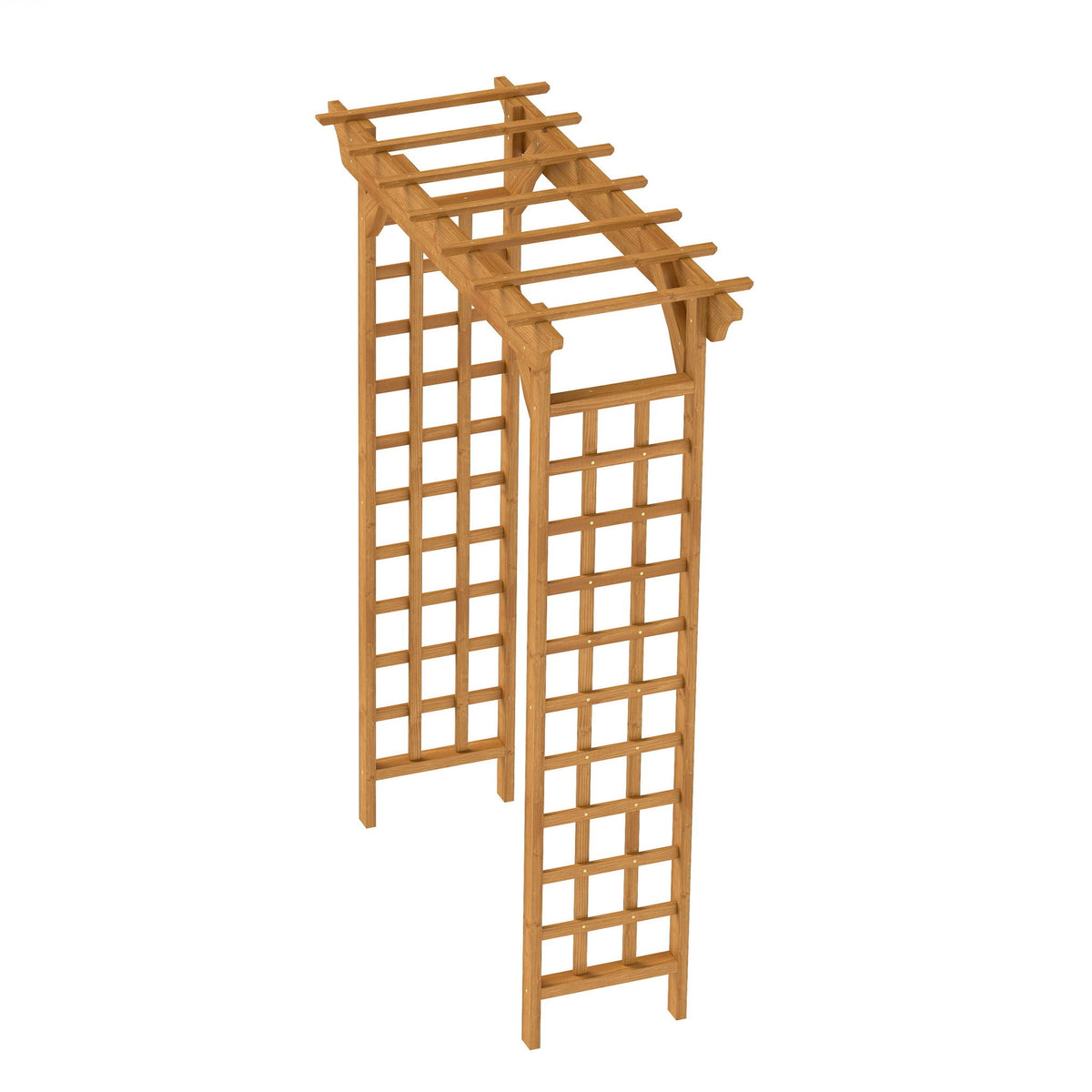 Arbor, Wedding Arch For Ceremony, Trellis For Plant Climbing, Christmas Decor Pergola For Garden Backyard - Yellow