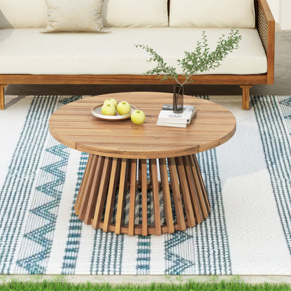 Acacia Wood Patio Coffee Table