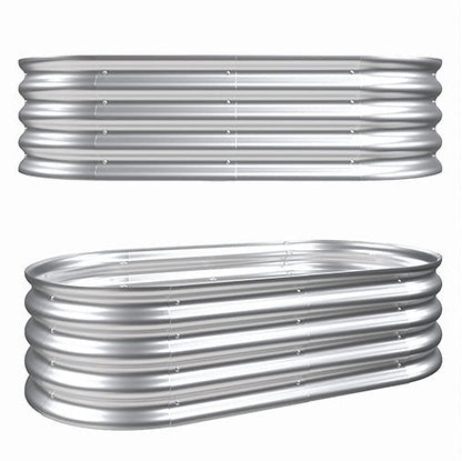 2-Piece 4x2x1ft Raised Garden Bed Kit