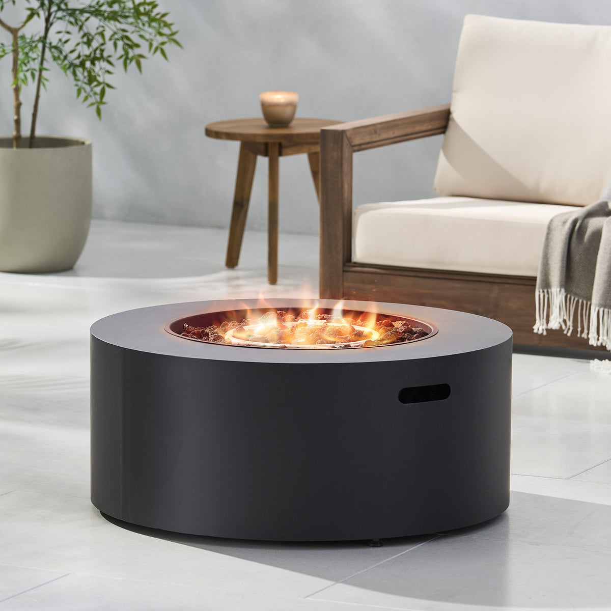 Round Iron Fire Pit
