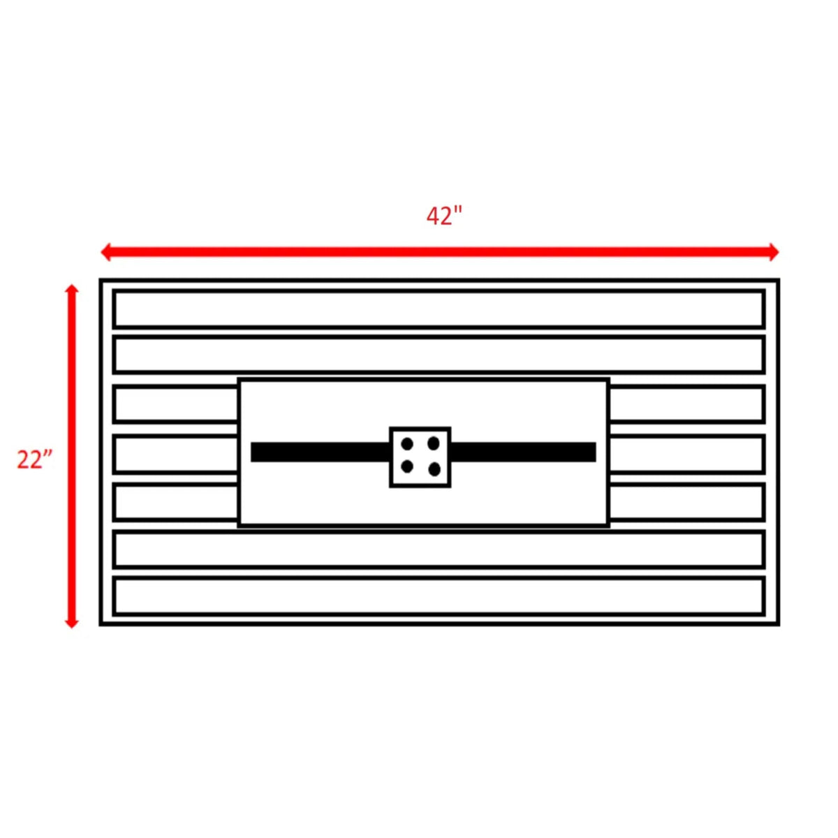 Rectangular Fire Pit With Frame Elegant Design