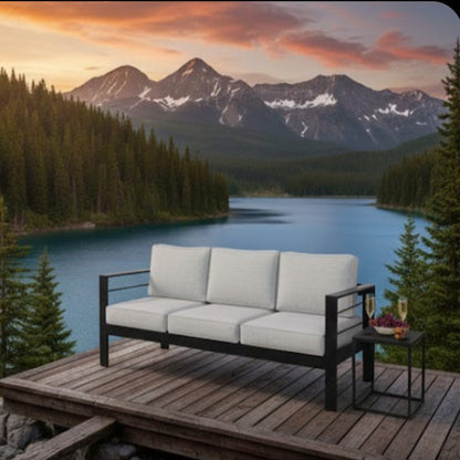 73" All-Weather Aluminum Patio Sofa