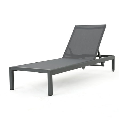 Cape Coral KD Chaise Lounge Grey (Set of 2)