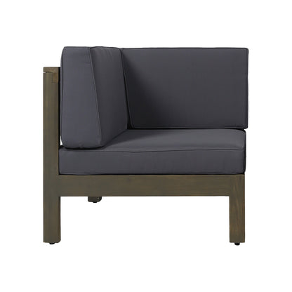Oana 3-Piece Love Seat Set with Coffee Table, Dark