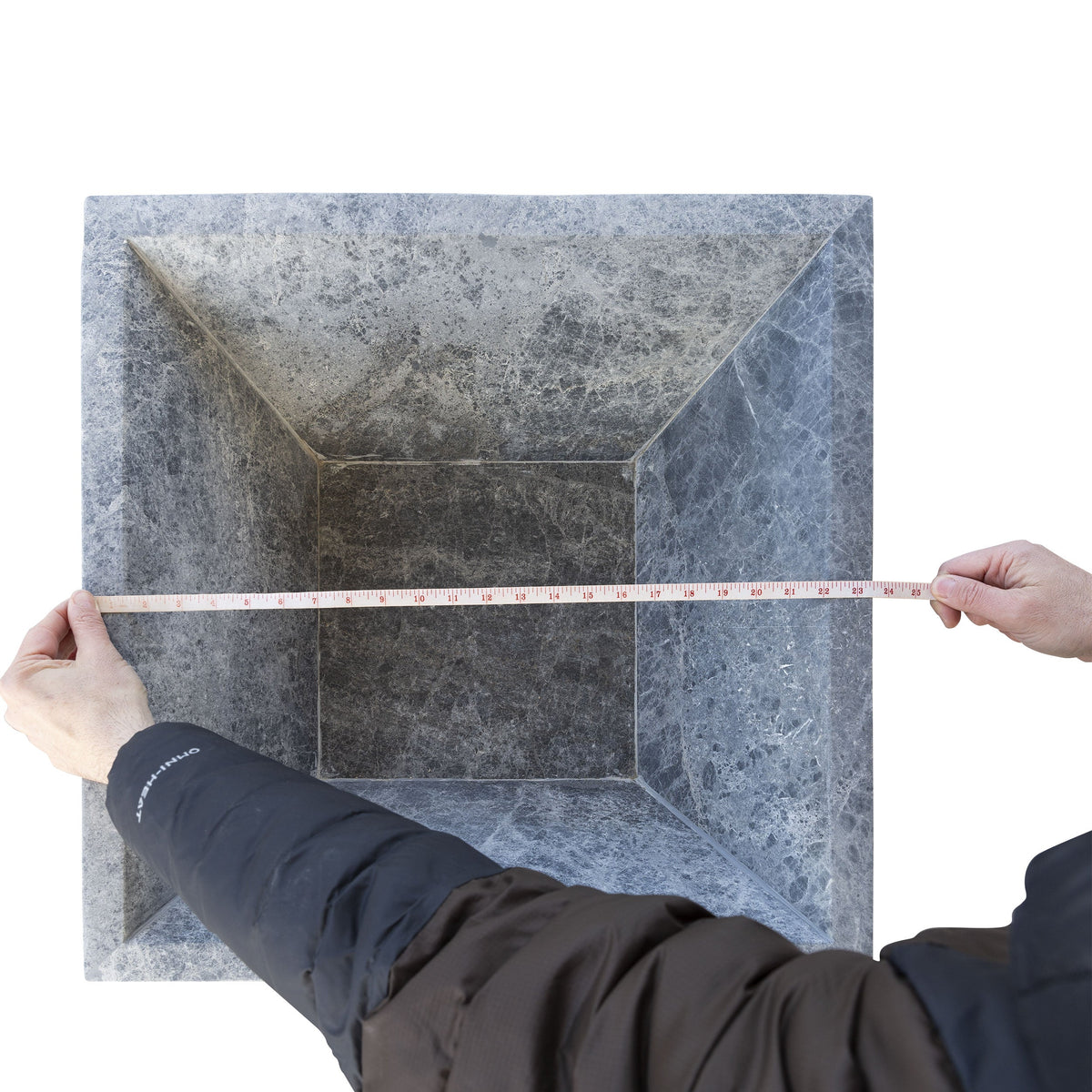 Silver Shadow Marble Natural Stone Fire Pit