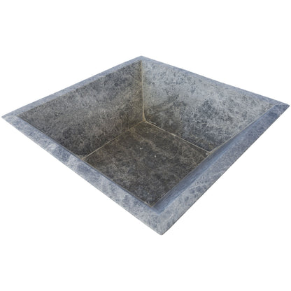 Silver Shadow Marble Natural Stone Fire Pit