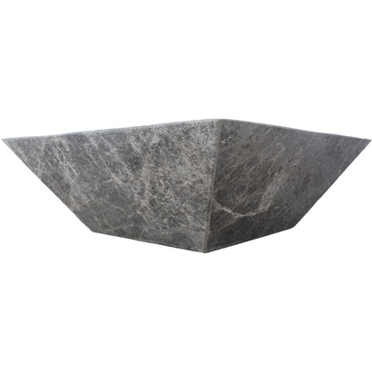 Silver Shadow Marble Natural Stone Fire Pit