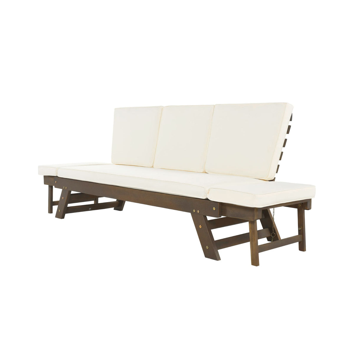 Alora Outdoor Adjustable Wooden Patio Daybed Sofa With Cushions (SAK41345)