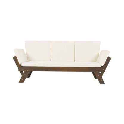Alora Outdoor Adjustable Wooden Patio Daybed Sofa With Cushions (SAK41345)
