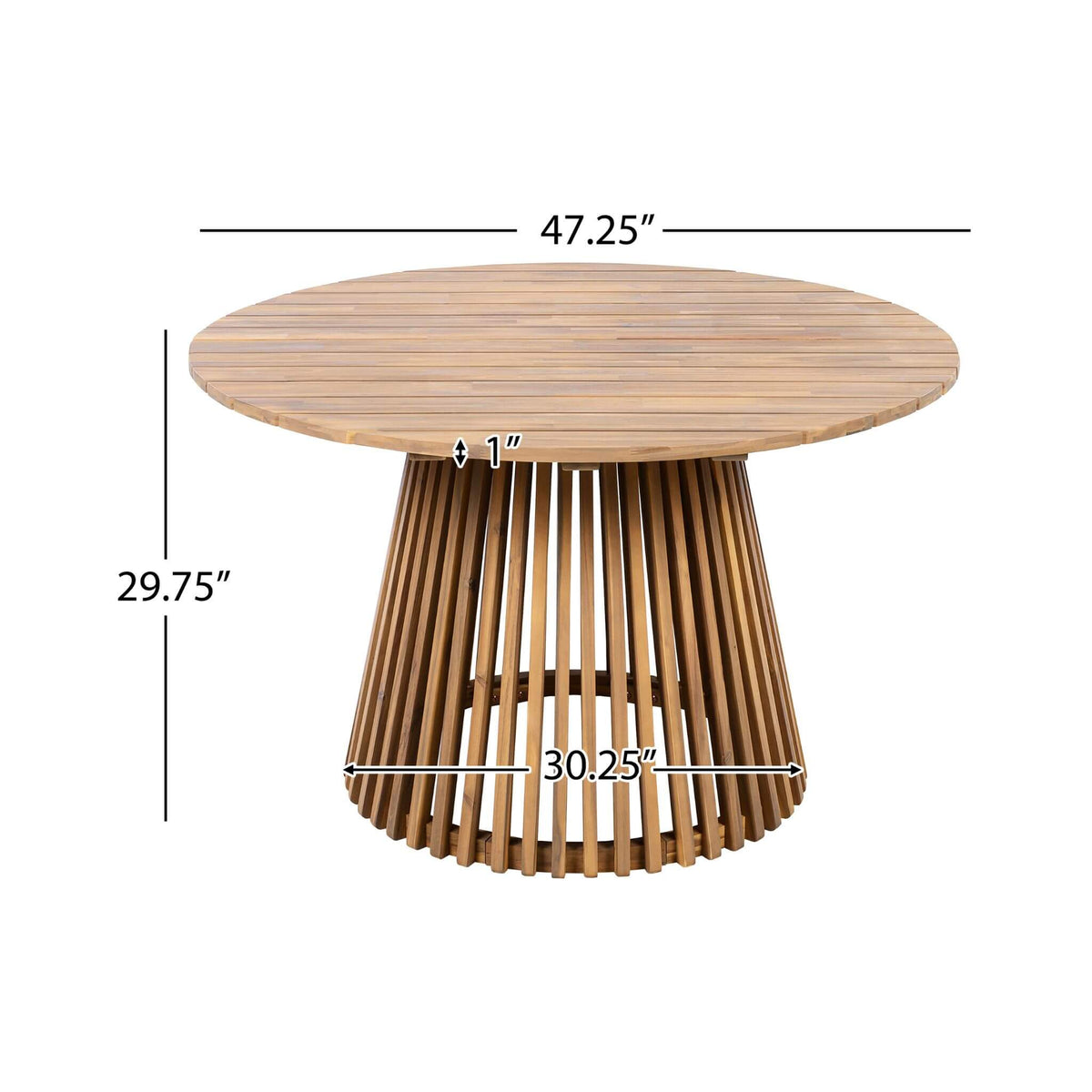 Alora Premium 5-Piece Outdoor Acacia Wood Patio Furniture Set With Braided Dining Chairs, Cushions, And Dining Table (SAK26754)