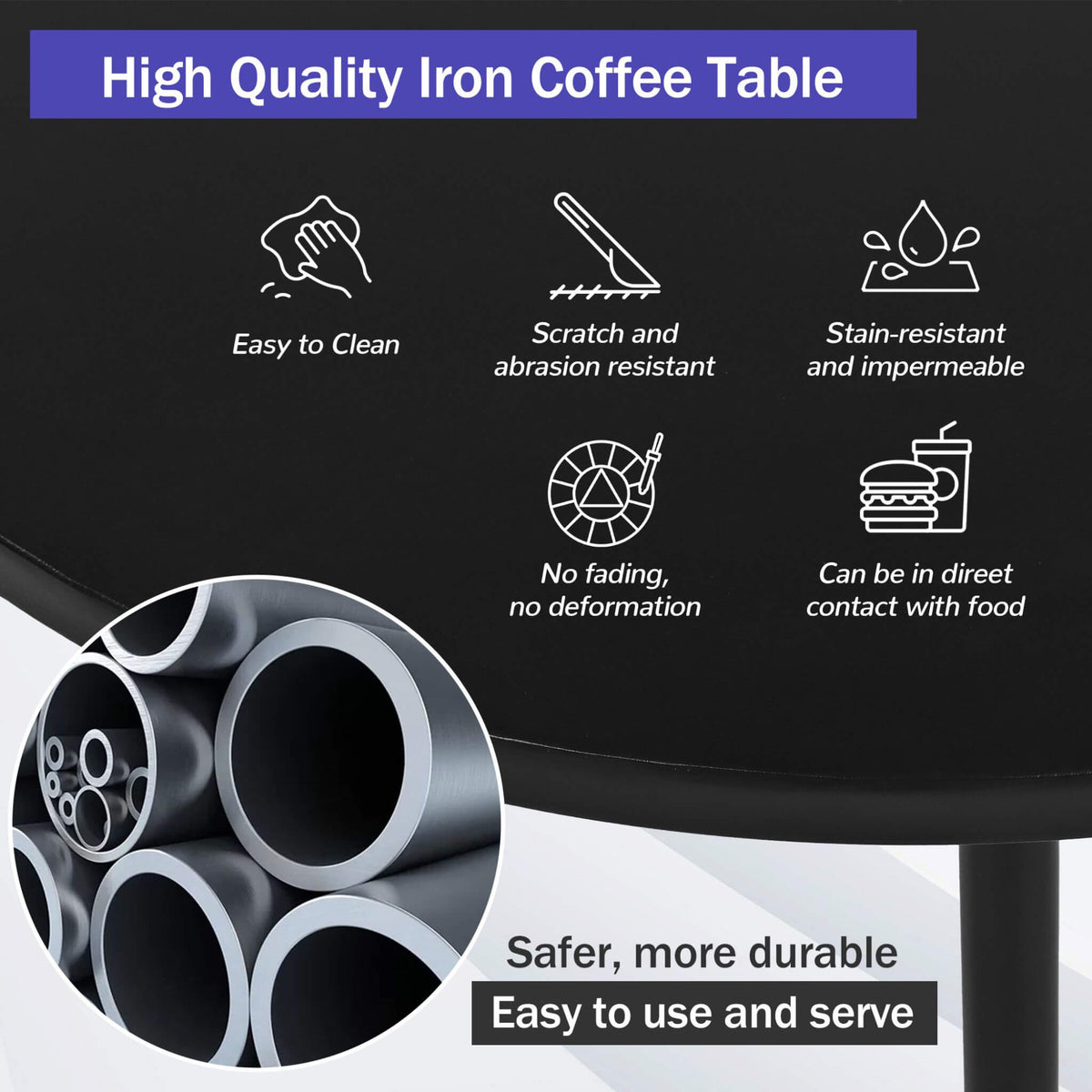 Alora Premium Half-Moon 6-Person Curved All-Weather Outdoor Furniture Sofa Patio Set With Coffee Table And Cushions (SAK76332)